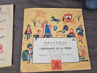 9 Discos de Vinilo gramófono Infantiles Regal