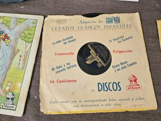 9 Discos de Vinilo gramófono Infantiles Regal
