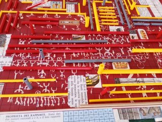 Labirinto in materiali misti cm.45x30
