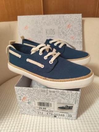 Zapatillas lona azul marino Talla 39