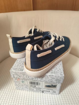 Zapatillas lona azul marino Talla 39
