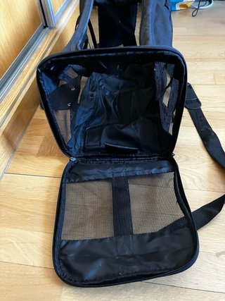 Transportín perro/gato negro