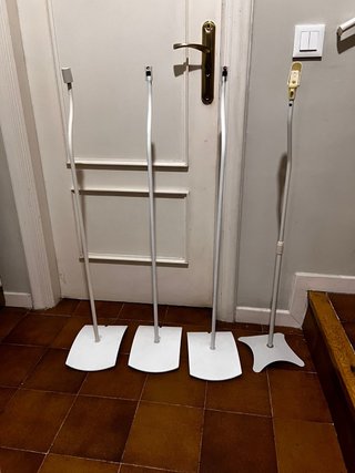 4 Soportes para Altavoces Blancos