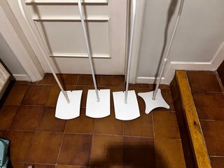 4 Soportes para Altavoces Blancos