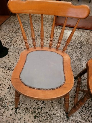 Juego de 2 Sillas Vintage Madera