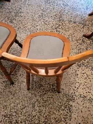 Juego de 2 Sillas Vintage Madera