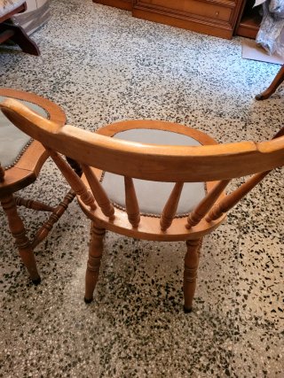 Juego de 2 Sillas Vintage Madera