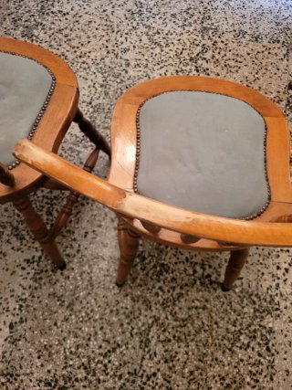 Juego de 2 Sillas Vintage Madera