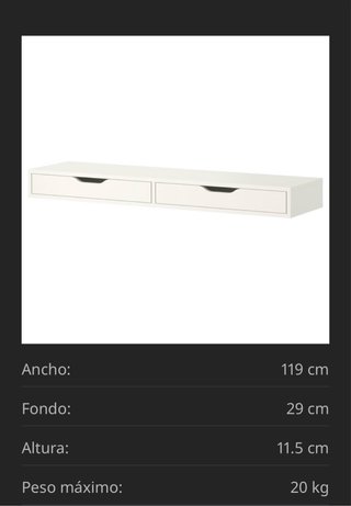 Cajonera Blanca IKEA ELBY ALEX