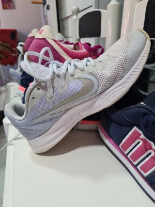 Zapatillas deportivas niña azul y rosa