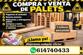 Compra y venta de palets usados y nuevos