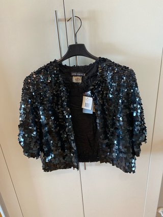 Chaqueta fiesta negra manga codo sin estrenar