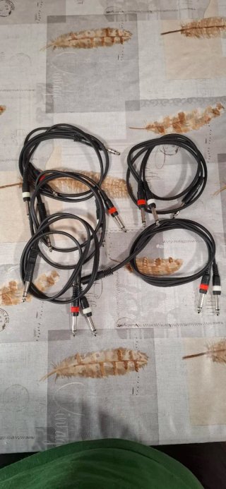 Cable Jack Estéreo a Doble Jack Mono