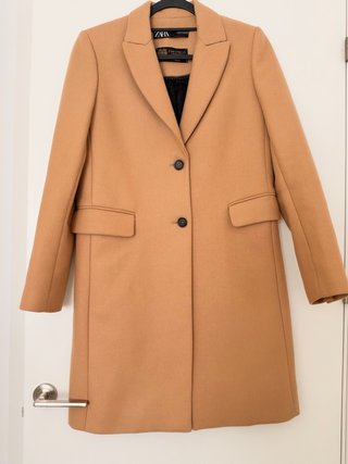 Abrigo Manteco Zara Camel Corte Masculino