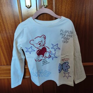 Lote 6 camisetas manga larga niña ZARA/LEFTIES 5Y