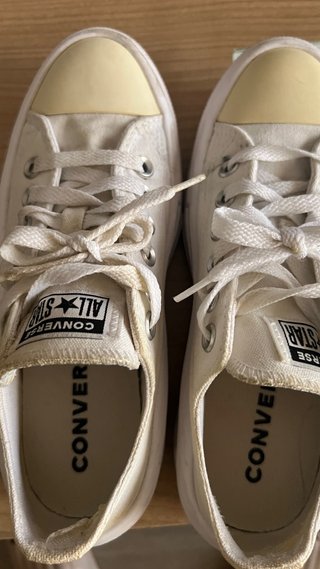 Bambas Converse blancas plataforma