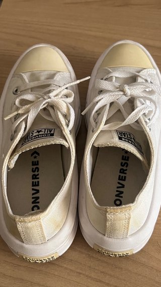 Bambas Converse blancas plataforma