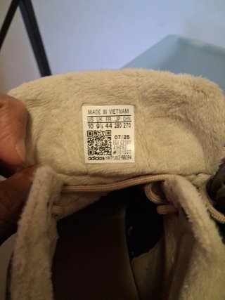 Stivali Adidas alti verde e beige
