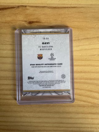 Gavi Inception Autógrafo Star Quality Topps