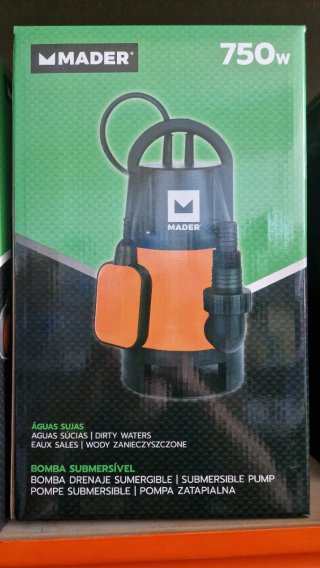Bomba achique sumergible 750W