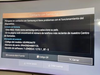 Televisión Samsung Curva 49 Negra
