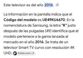Televisión Samsung Curva 49 Negra