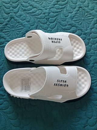 Sandalias Goma Eva Unisex Blancas