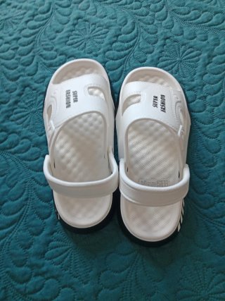 Sandalias Goma Eva Unisex Blancas