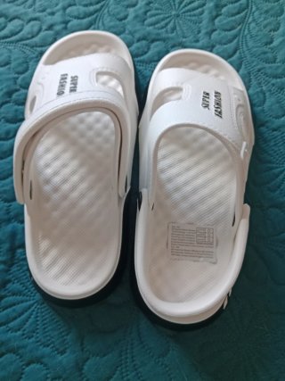 Sandalias Goma Eva Unisex Blancas