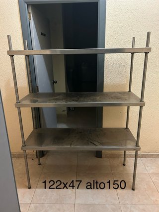 Estantería Acero Inoxidable 3 Niveles