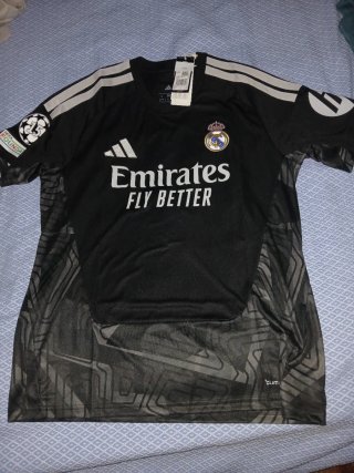 Camiseta Real Madrid Adidas Negra Talla L