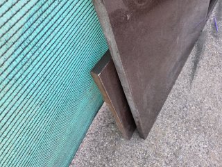 Encimera de piedra marrón y gris
