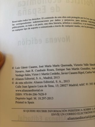 Política Económica de España 9ª edición – Luis Gám