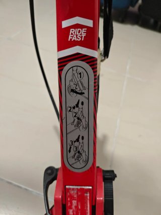 Patinete Oxelo MID 9 Adulto Rojo