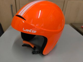 Casco sci arancione Junior