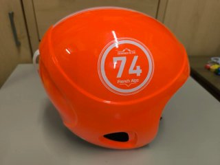 Casco sci arancione Junior
