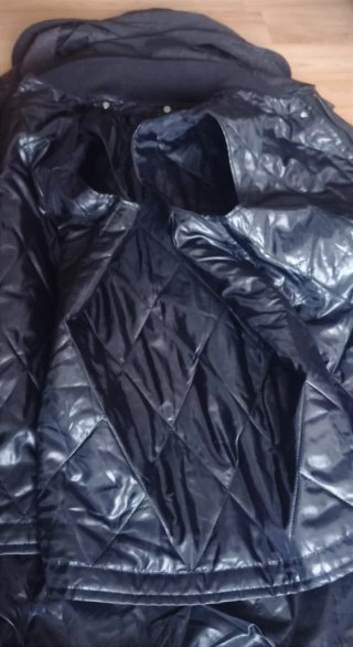 Abrigo Parka Zara Hombre Negro Talla L