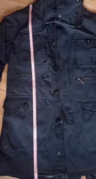 Abrigo Parka Zara Hombre Negro Talla L