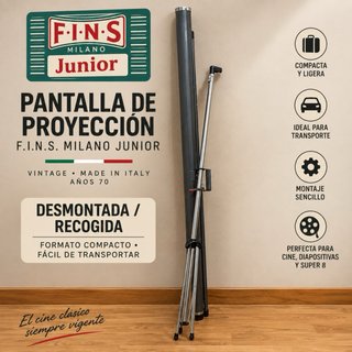 Pantalla Proyección Vintage F.I.N.S. Milano Junior