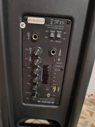 Altavoz Bluetooth Karaoke Avenzo Negro