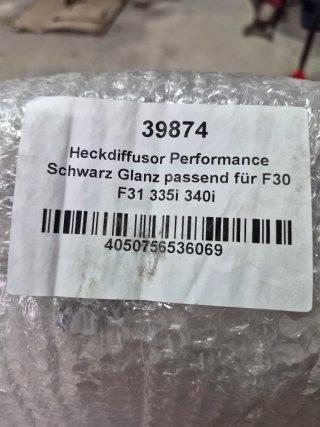 Difusor BMW F30 335i 340i Preto