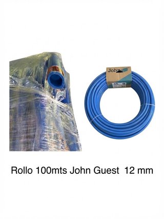 Tubo Polipropileno Jonh Guest Azul 12mm Rollo 100m