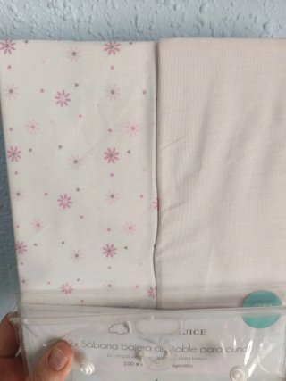 Sábanas Cuna ajustables( pack de 2).