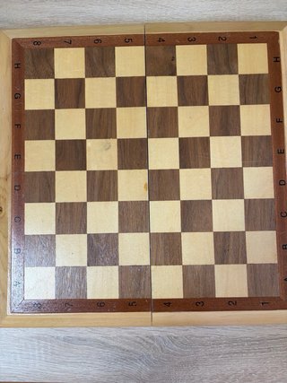Tablero de ajedrez de madera