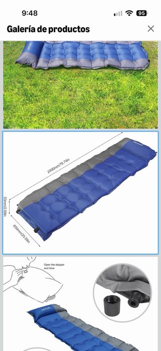 Colchón Hinchable OUTAD Automático Camping