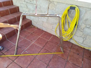 Soporte de banderas de lancha 1'23 largo 0'90 alto