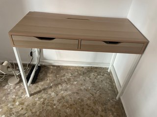 Escritorio Ikea Alex madera y metal Cajonera inclu