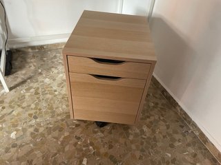 Escritorio Ikea Alex madera y metal Cajonera inclu