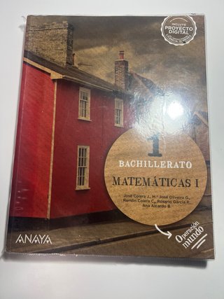 Matemáticas I,1º Bachillerato,Anaya