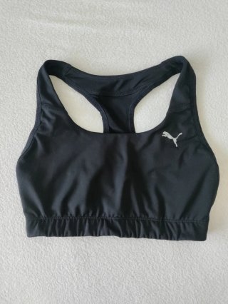 Top deportivo Puma negro S